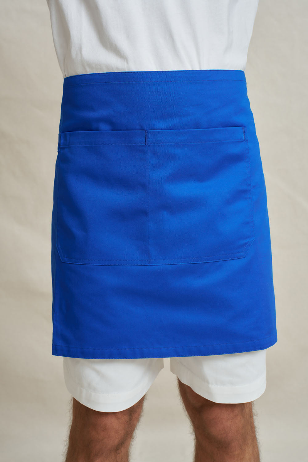 Drill Short Waist Apron - Cobolt
