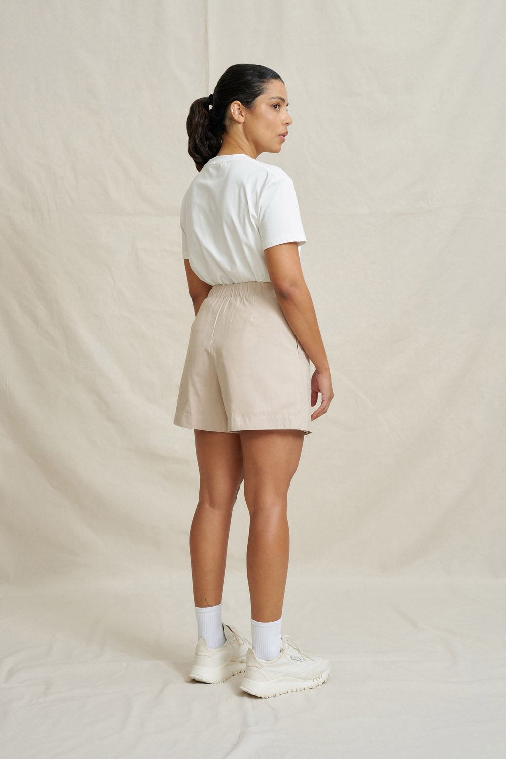 Elastic Back Skort - Bone