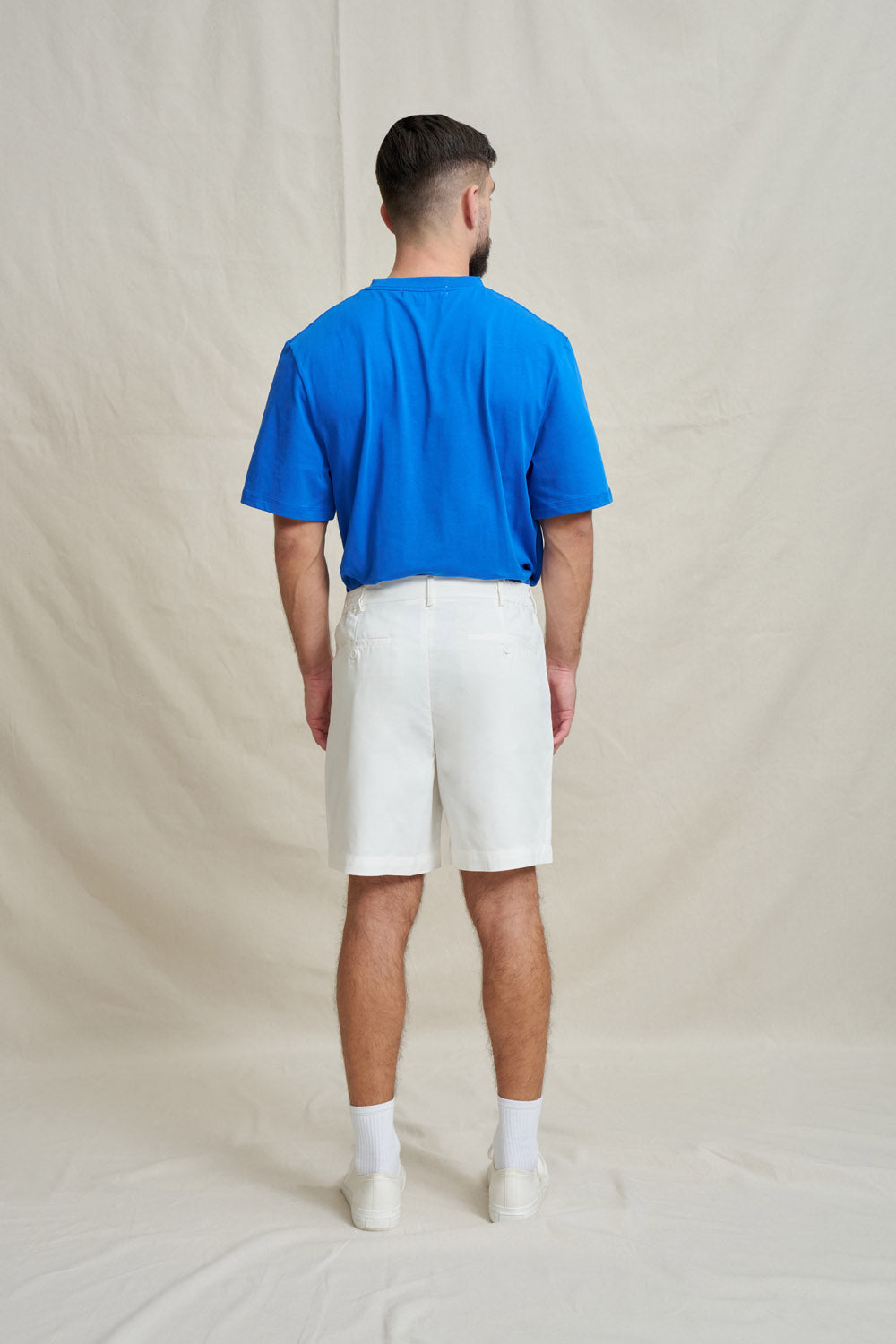 Pleat Tailored Short - Ivory