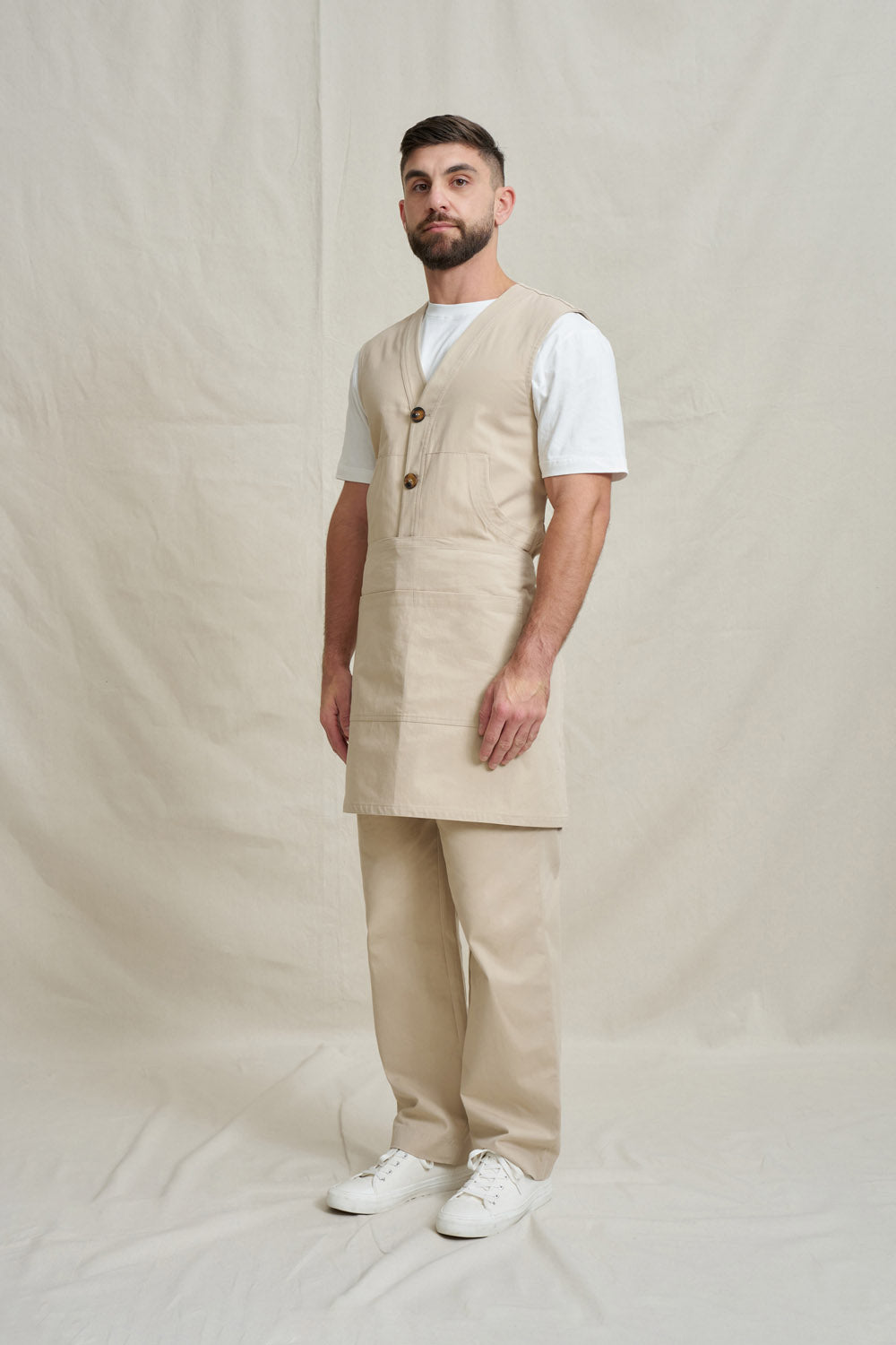 Unisex Natural Vest - Stone