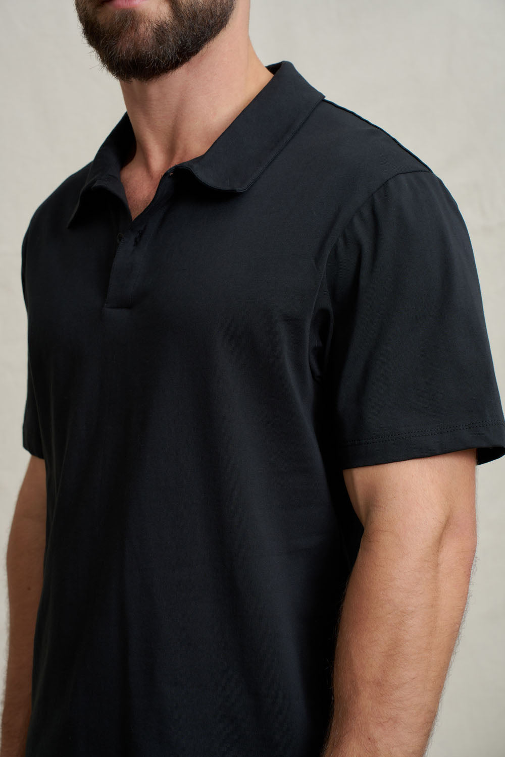 Unisex Polo Top - Black