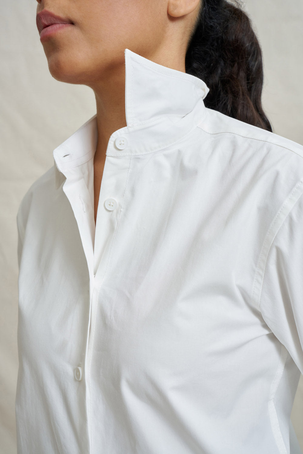 Premium Women's Dress Shirt - Ivory