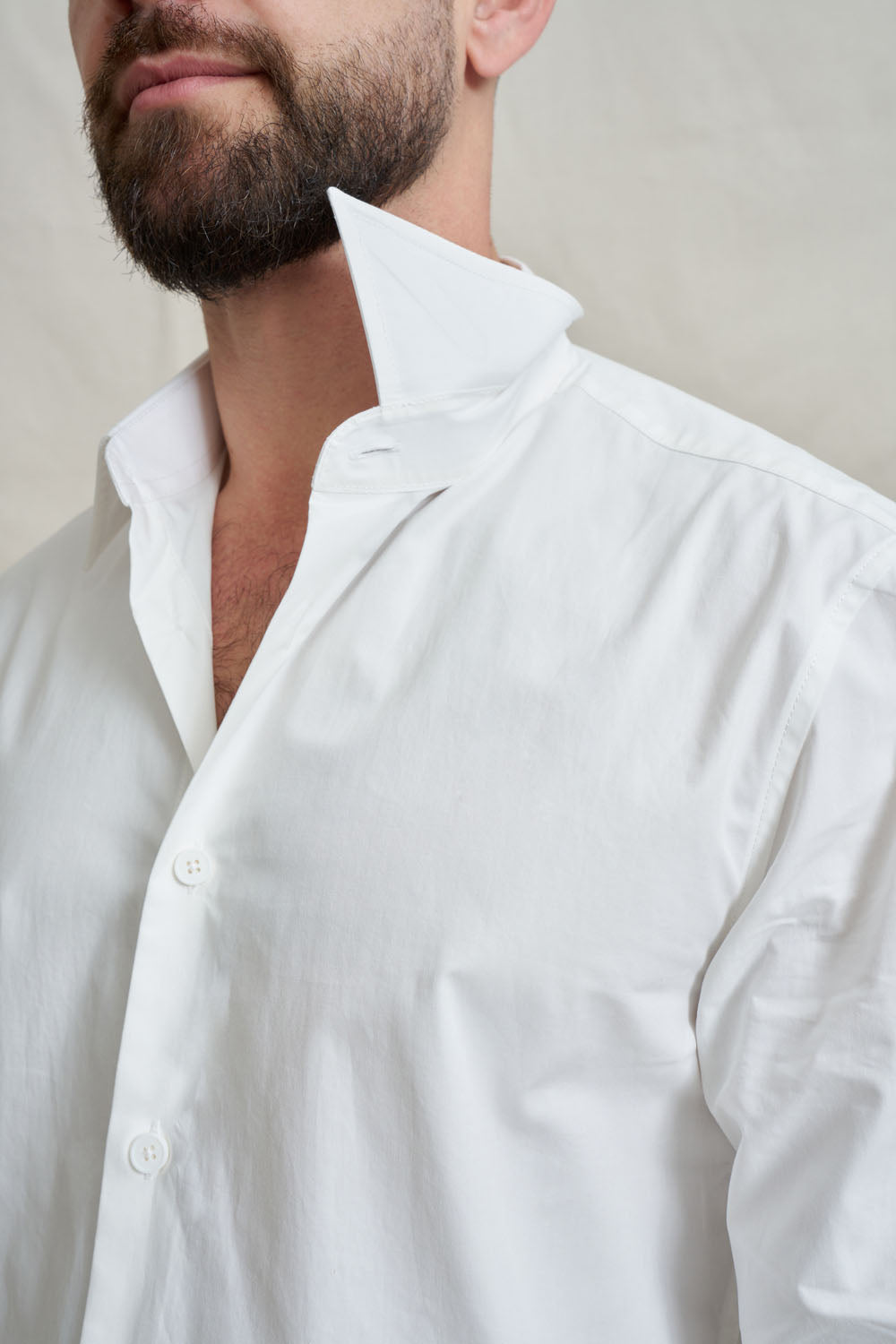 Premium Men's Dress Shirt - Ivory