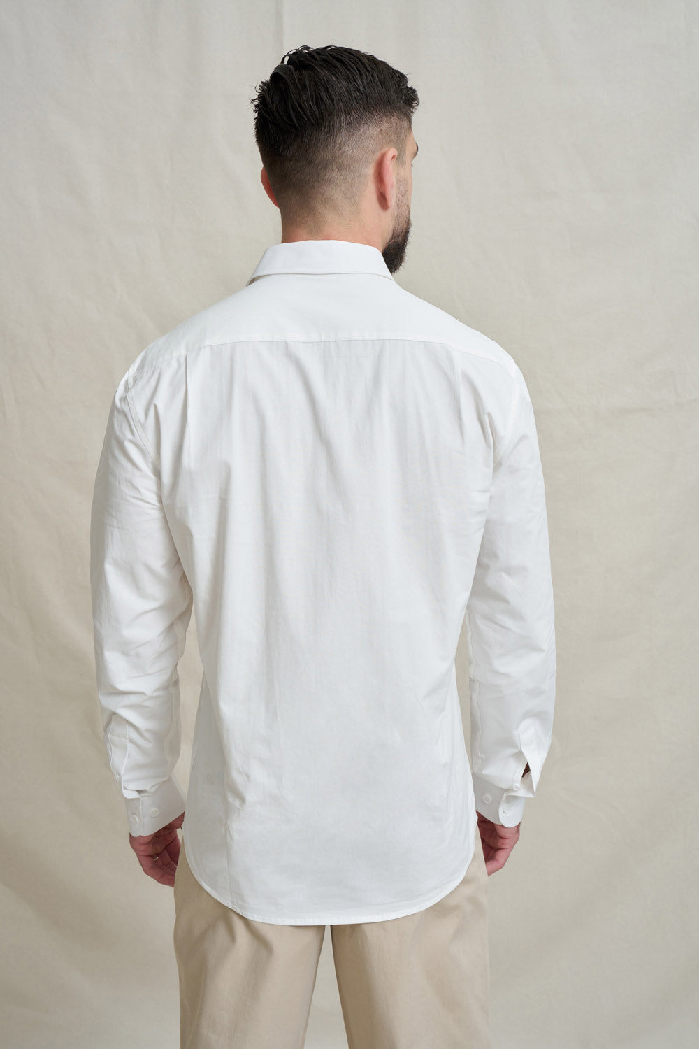 Premium Men's Dress Shirt - Ivory