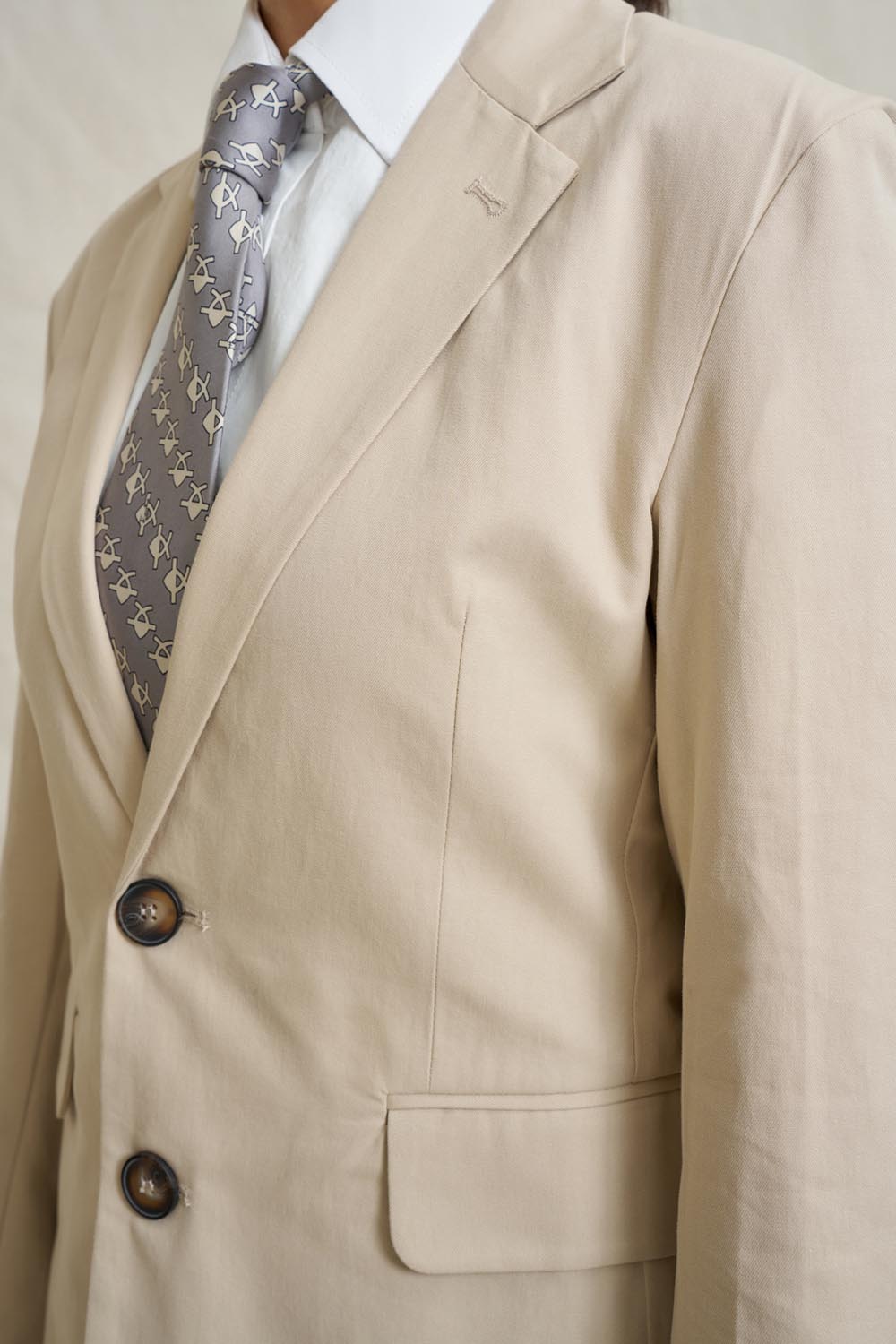 Unisex Natural Blazer - Stone