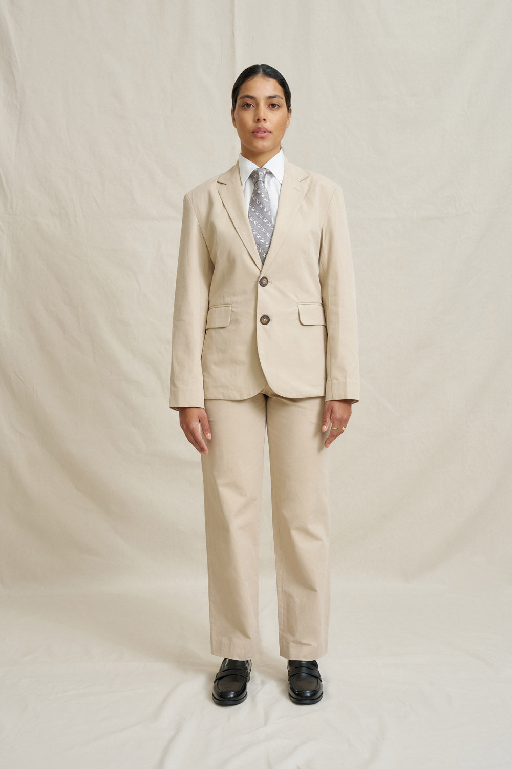Unisex Natural Blazer - Stone
