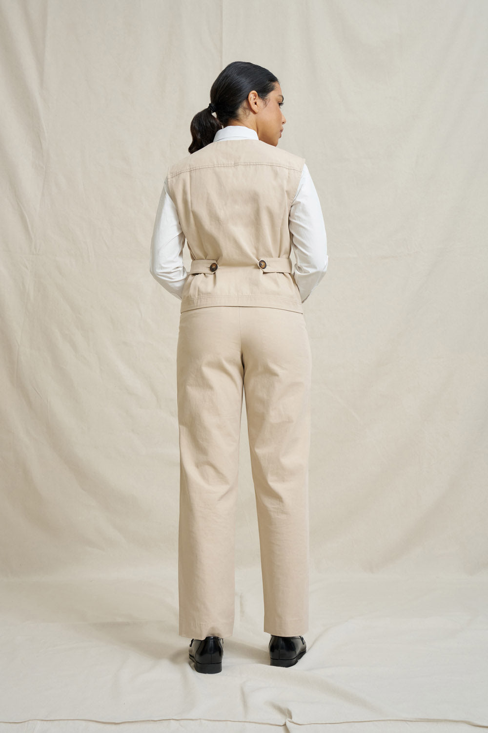 Unisex Natural Vest - Stone