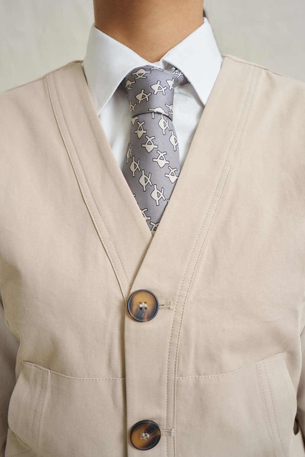 Unisex Natural Vest - Stone