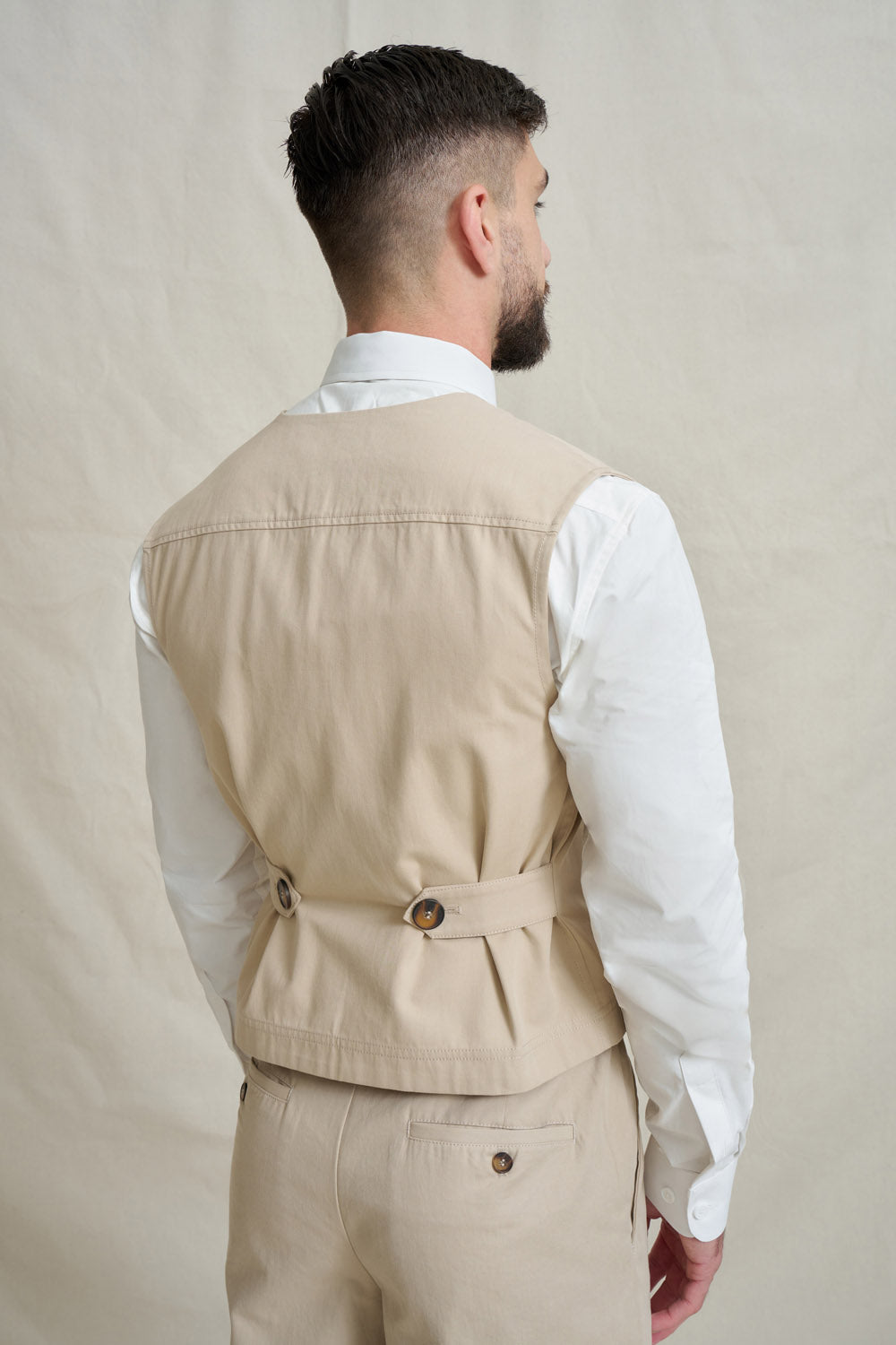 Unisex Natural Vest - Stone
