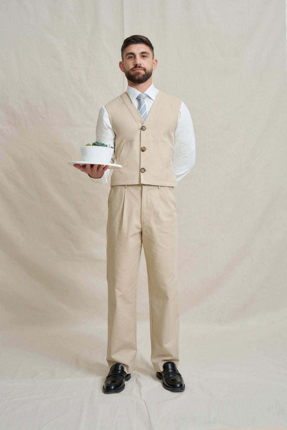 Unisex Natural Vest - Stone